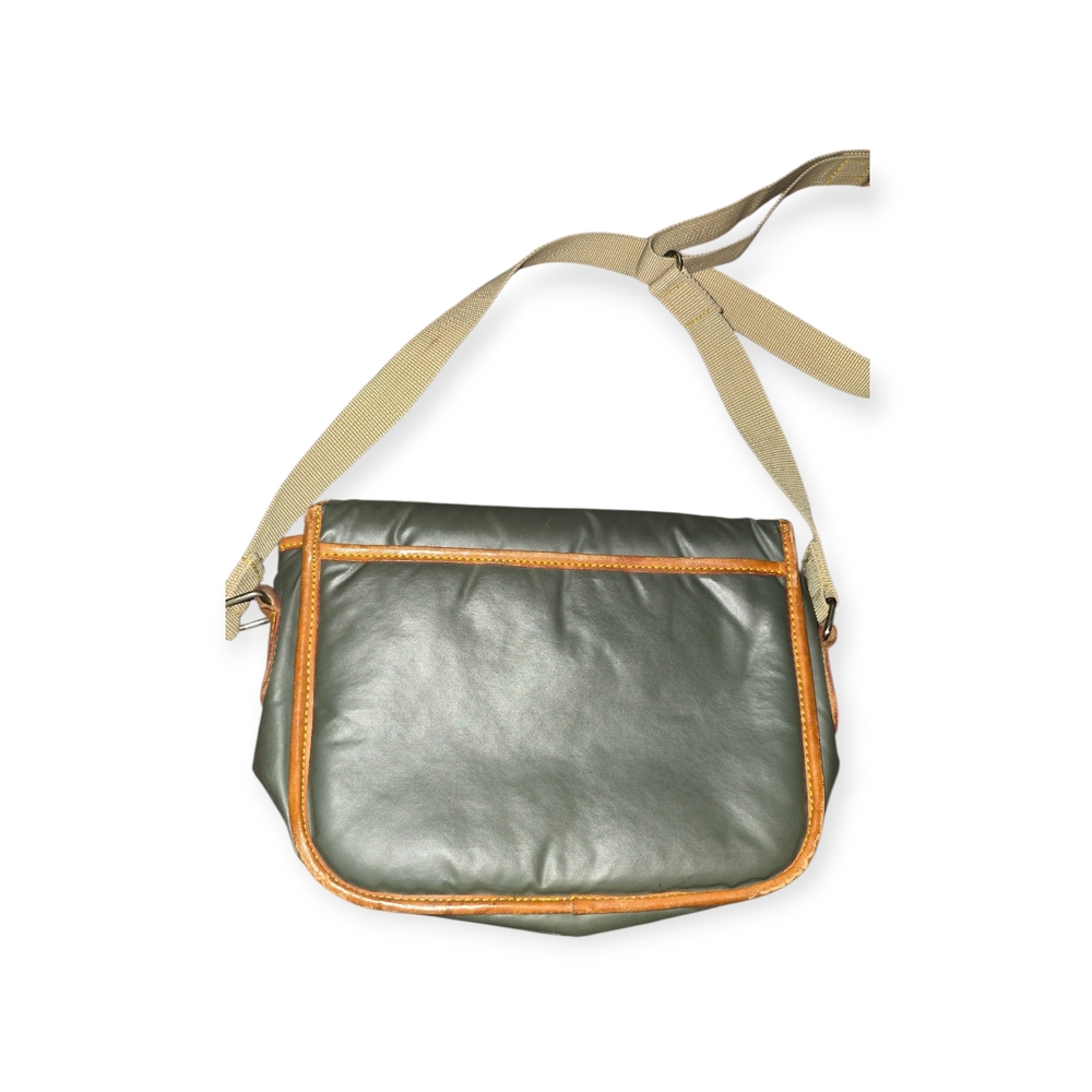 Vintage Hunting World Olive and Tan Crossbody Bag - Picture 5 of 9